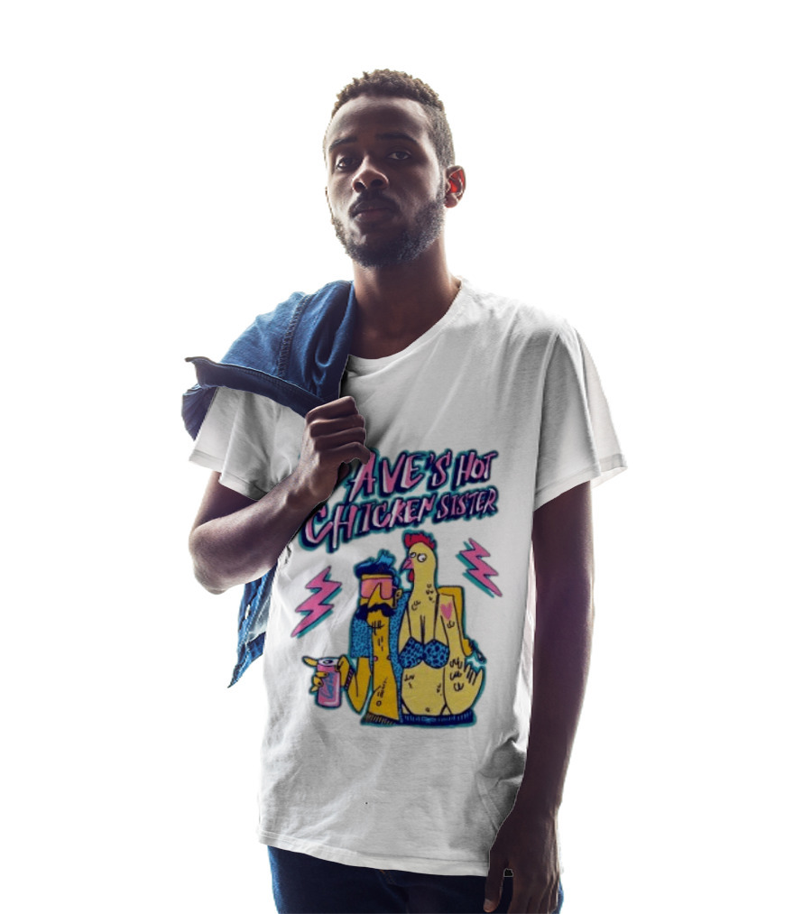 Dave's Hot Chicken Sister Cartoon T-Shirt