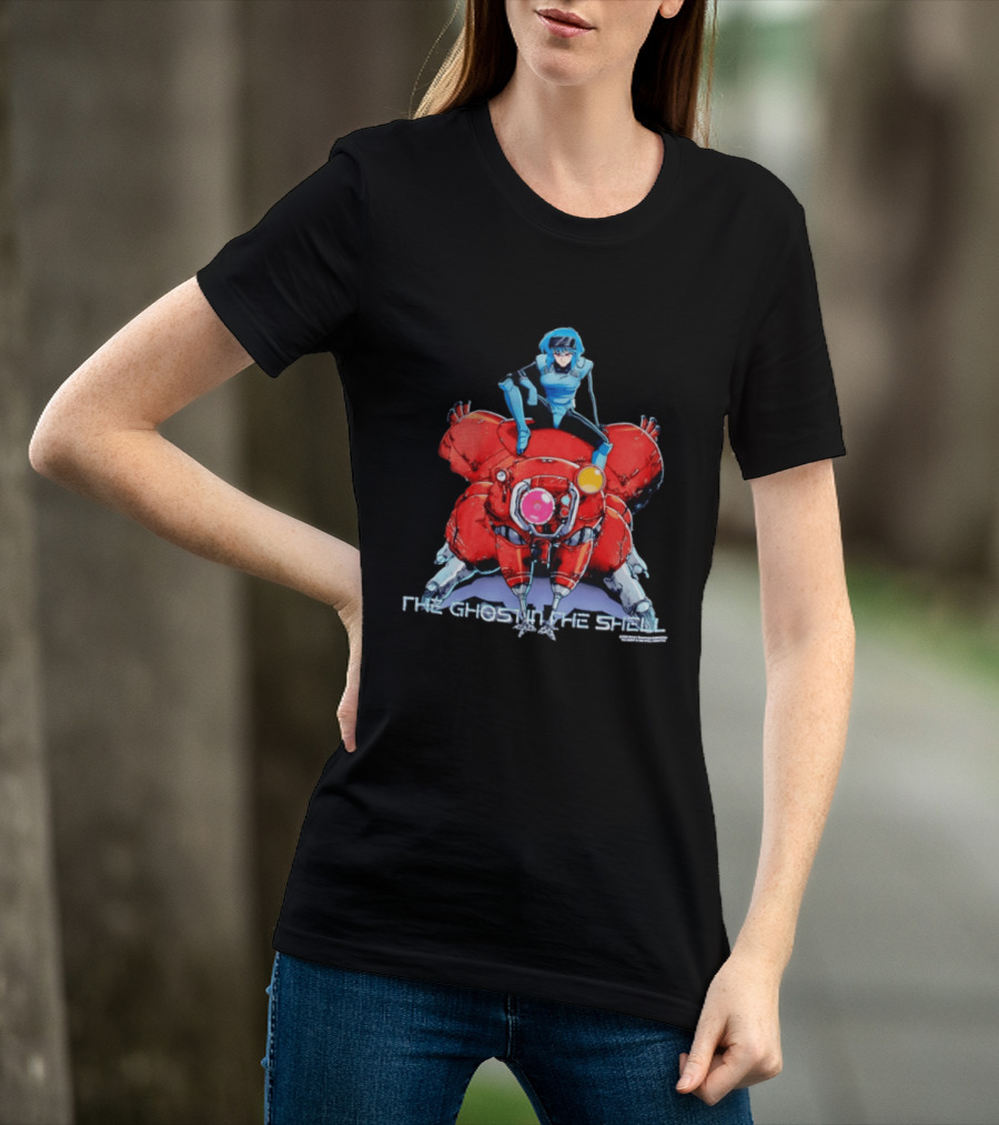 Motoko Kusanagi On Tachikoma The Ghost In The Shell Anime T-Shirt