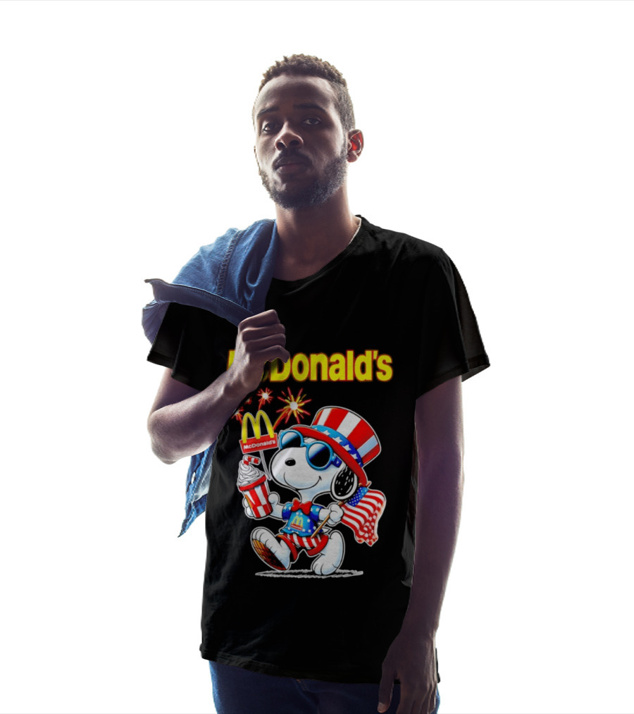 Snoopy McDonald's American Celebration 1776 2026 250th Anniversary Patriotic T-Shirt