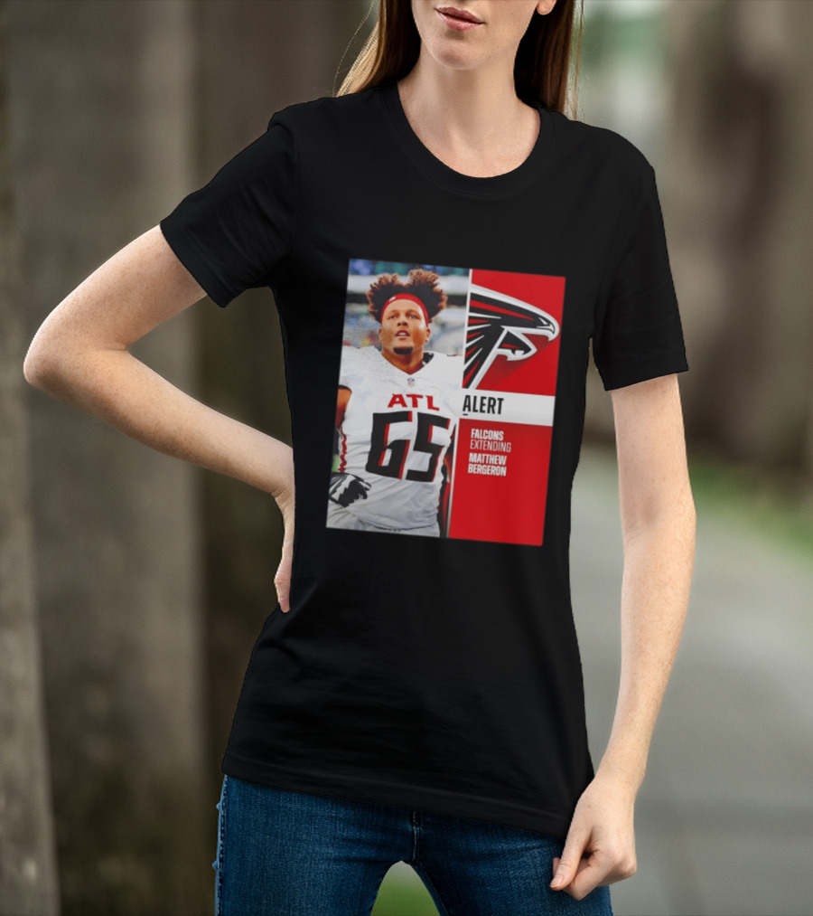 Atlanta Alert Falcons Extending Matthew Bergeron 2026 Season T-Shirt