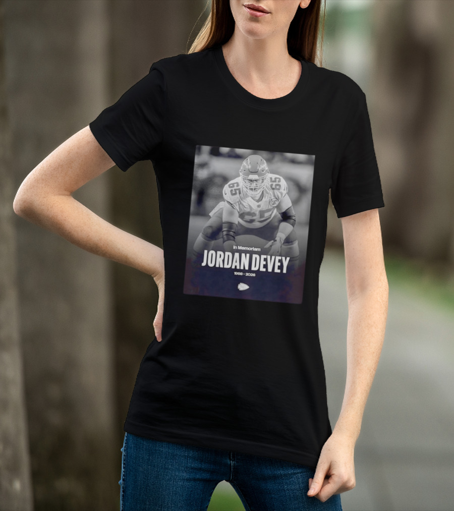 In Memoriam Jordan Devey 1988 2026 Kansas City Chiefs NFL T-Shirt
