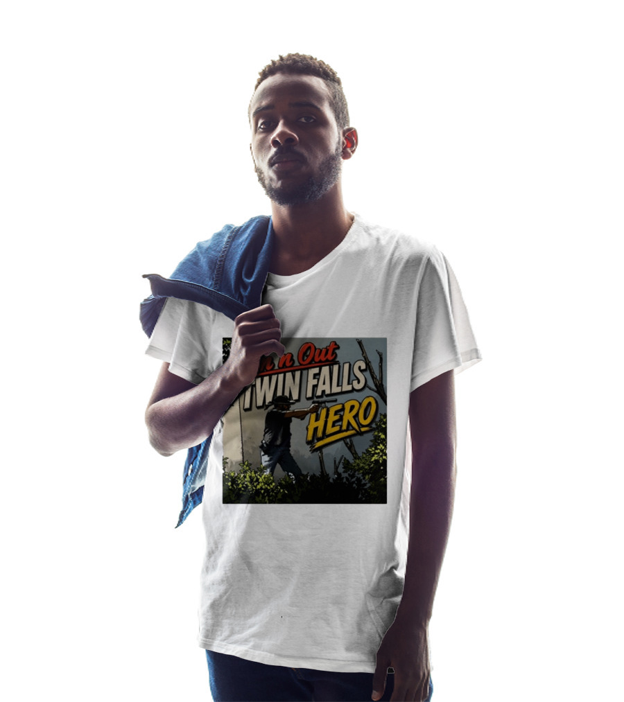 In N Out Twin Falls Hero 2026 Action Scene T-Shirt