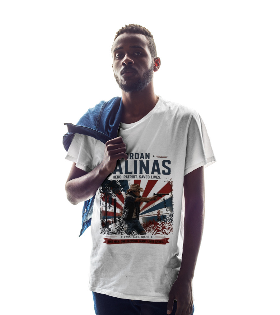 Jordan Salinas Hero Patriot Saved Lives Twin Falls Idaho T-Shirt