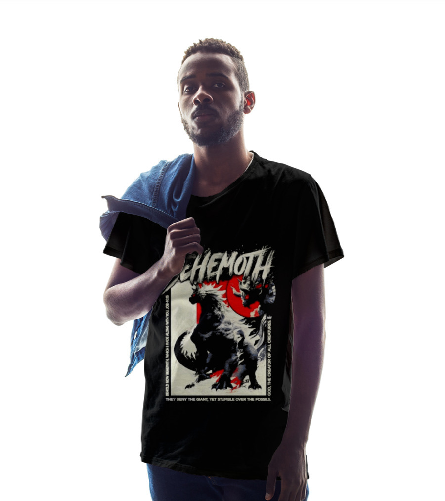 Behemoth Job 40 15 They Deny The Giant Yet Stumble Over The Fossils T-Shirt