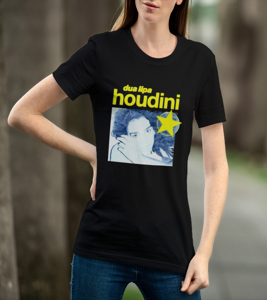 Dua Lipa Houdini Pop Music Radical Optimism Yellow Star T-Shirt