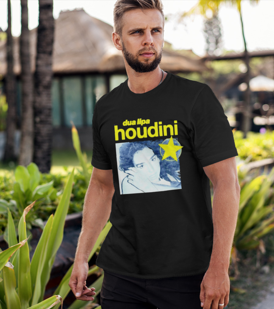 Dua Lipa Houdini Pop Music Radical Optimism Yellow Star T-Shirt