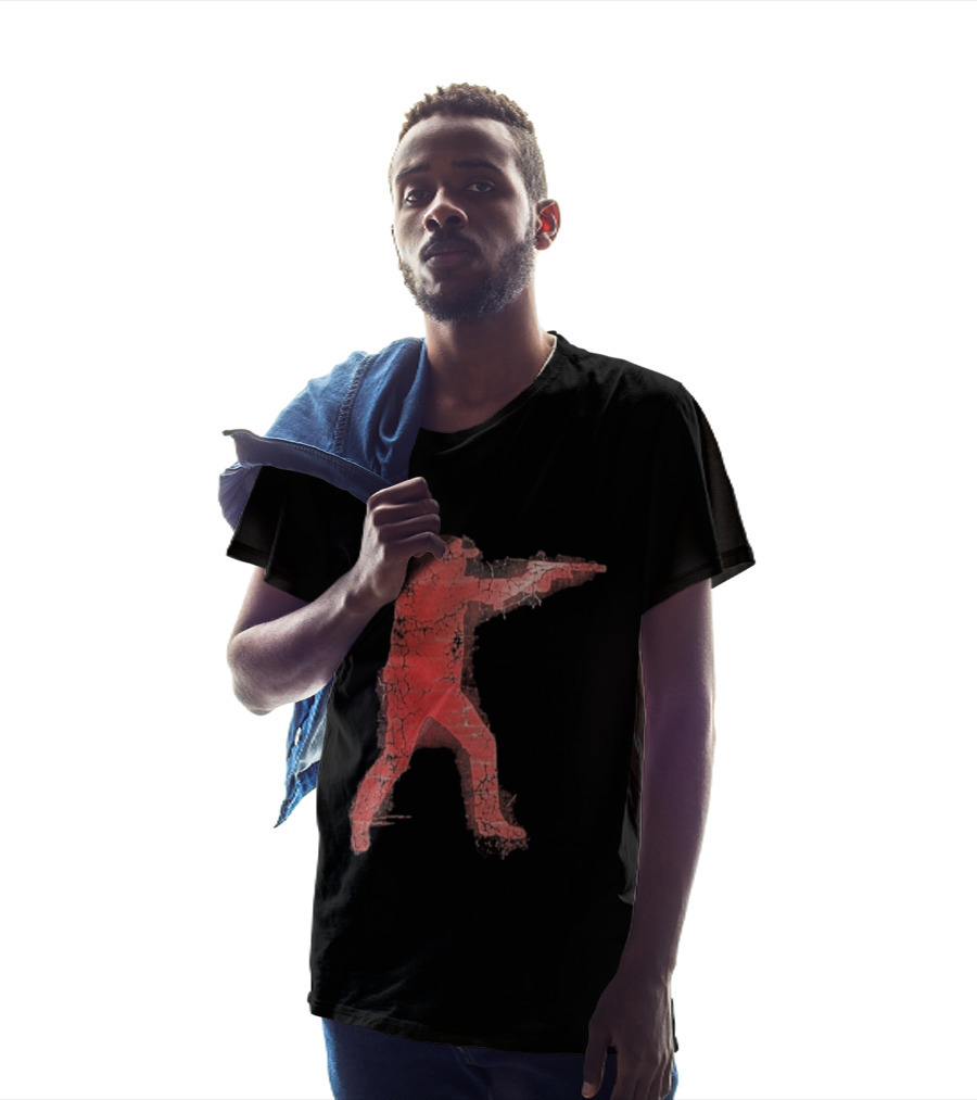 Jordan Salinas Idaho Twin Falls Hero Red Cracked Shooter T-Shirt