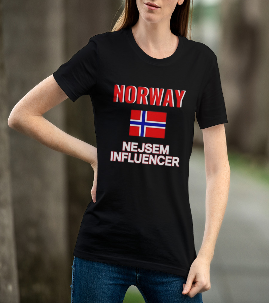 Norway Flag Nejsem Influencer T-Shirt