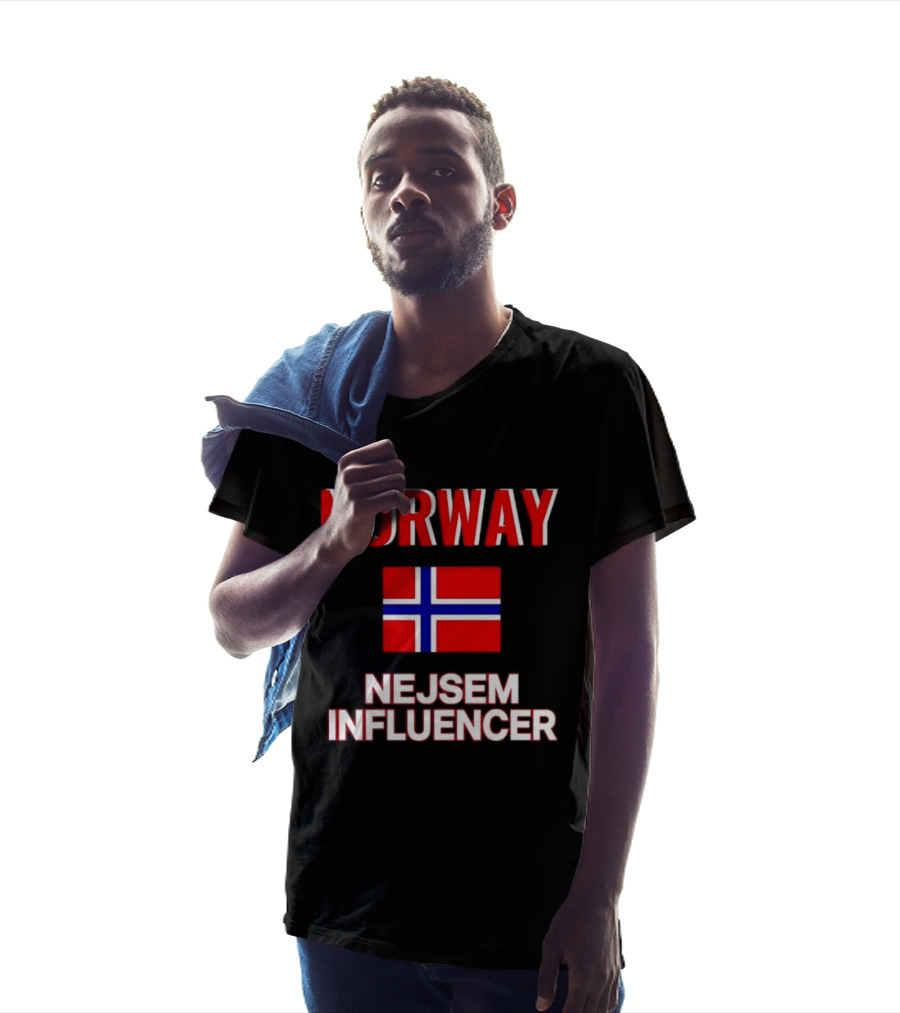 Norway Flag Nejsem Influencer T-Shirt