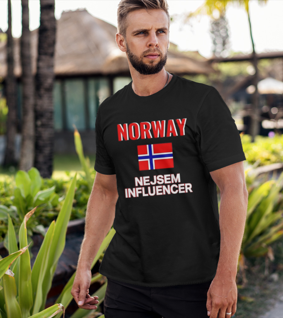 Norway Flag Nejsem Influencer T-Shirt