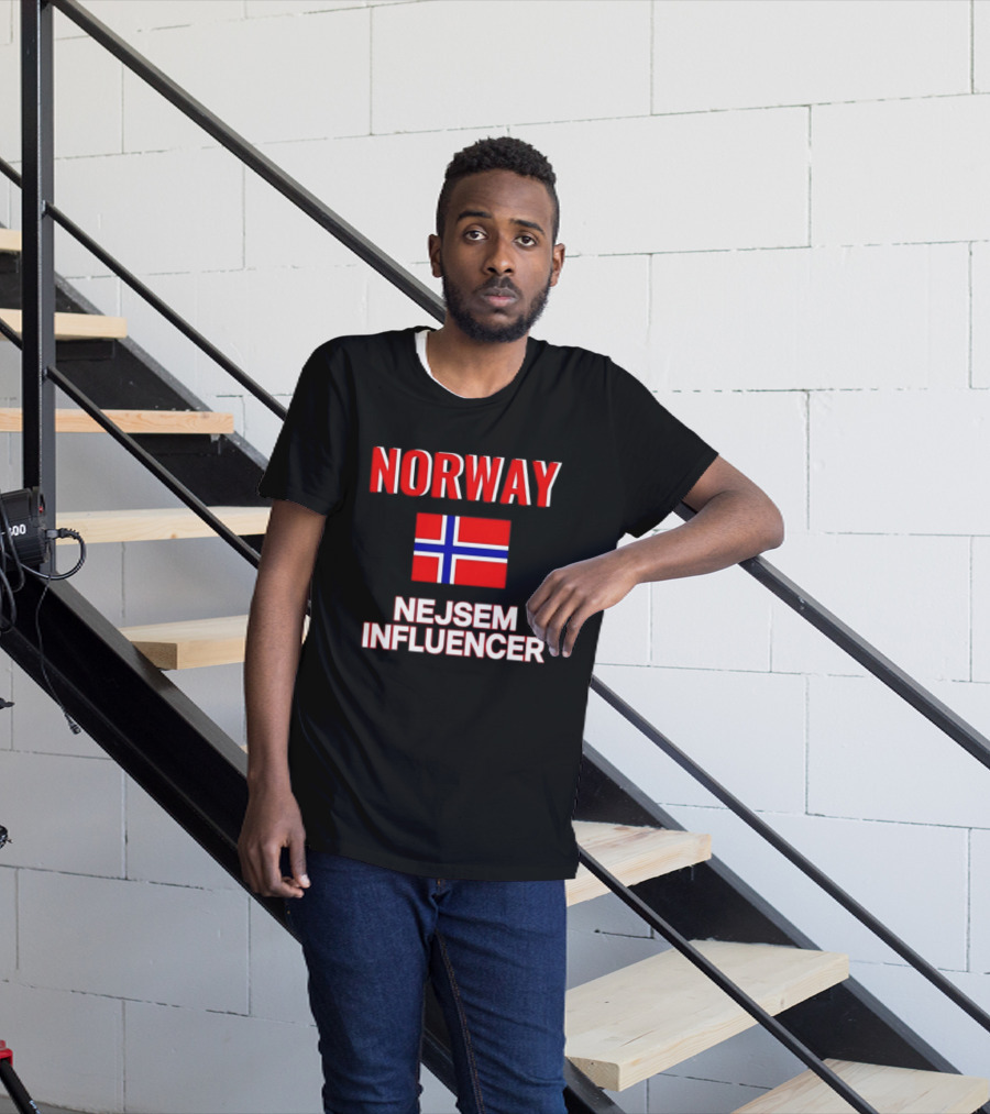 Norway Flag Nejsem Influencer T-Shirt