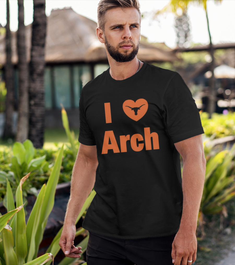 I Heart Arch Longhorns Football Fan T-Shirt