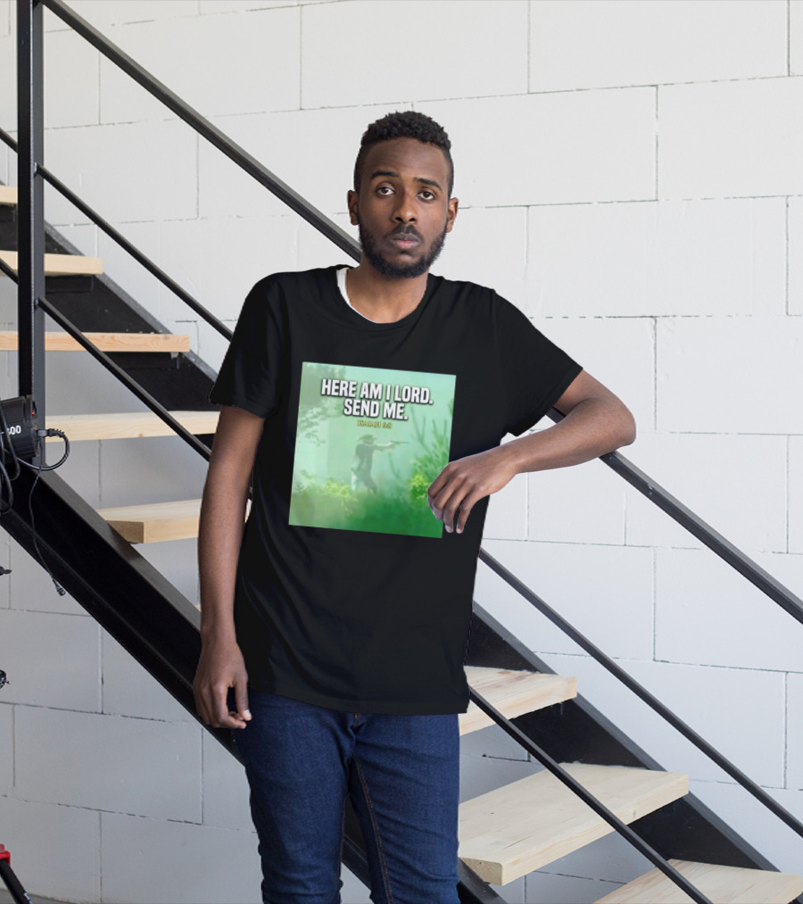 Here Am I Lord Send Me Isaiah 6:8 Vintage Hunter T-Shirt