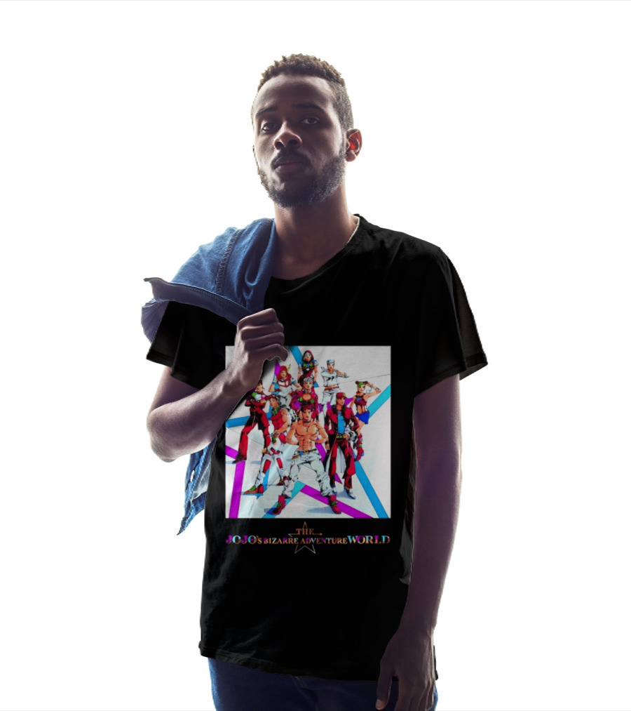 The JoJo's Bizarre Adventure World Anime Characters Ensemble T-Shirt