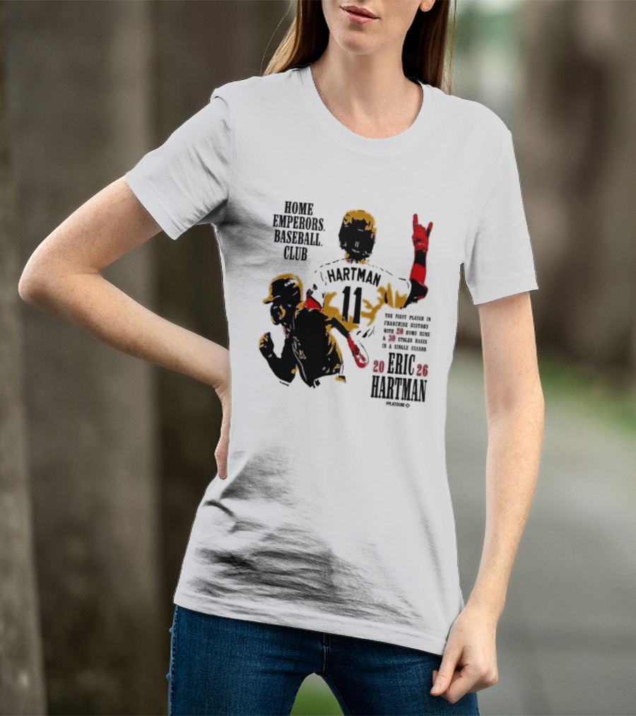 Eric Hartman Rome Emperors Baseball Club 2030 Season T-Shirt