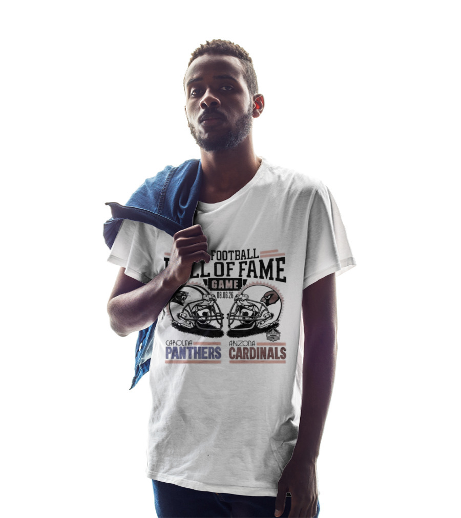Pro Football Hall Of Fame Game 2026 Carolina Panthers Arizona Cardinals Matchup T-Shirt