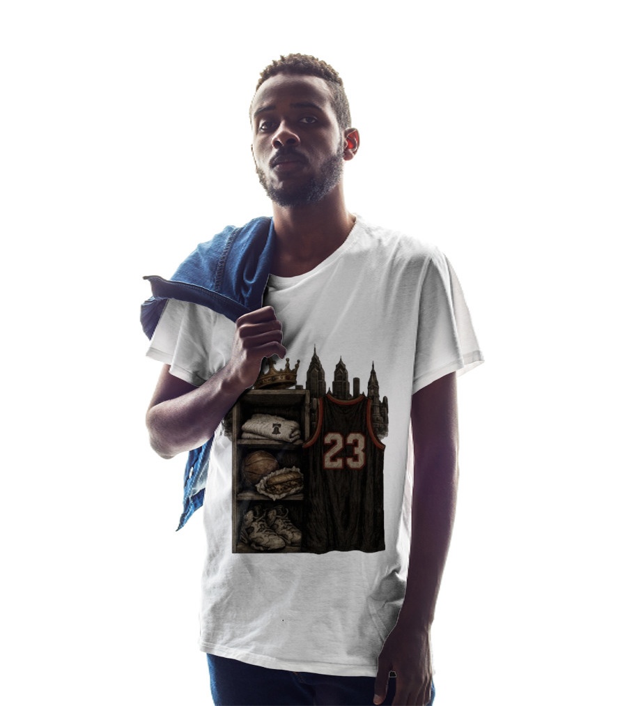 Lebron James King 23 Basketball Jersey Crown City Sports Locker T-Shirt