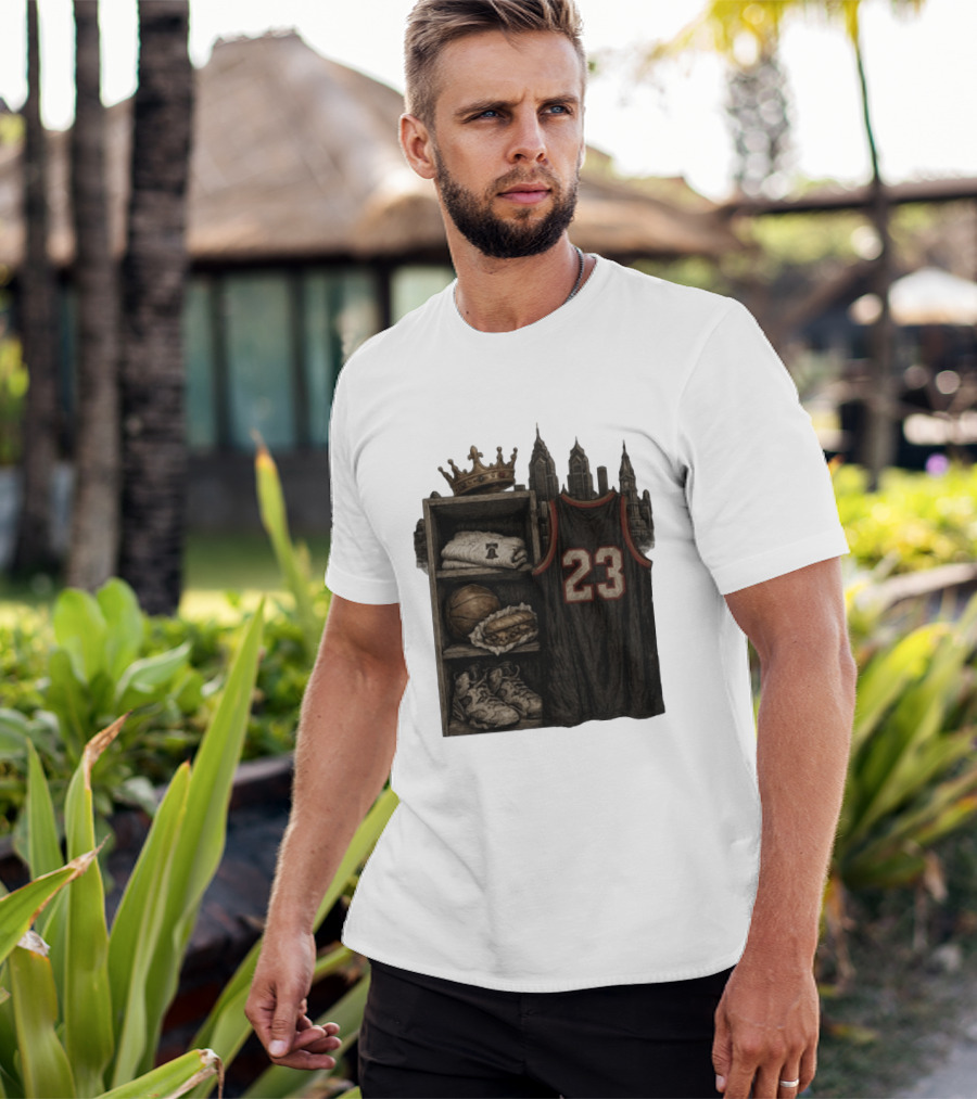 Lebron James King 23 Basketball Jersey Crown City Sports Locker T-Shirt