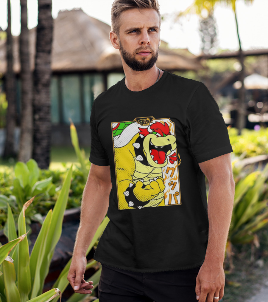 Bowser Japanese Pop Art Comic Style T-Shirt