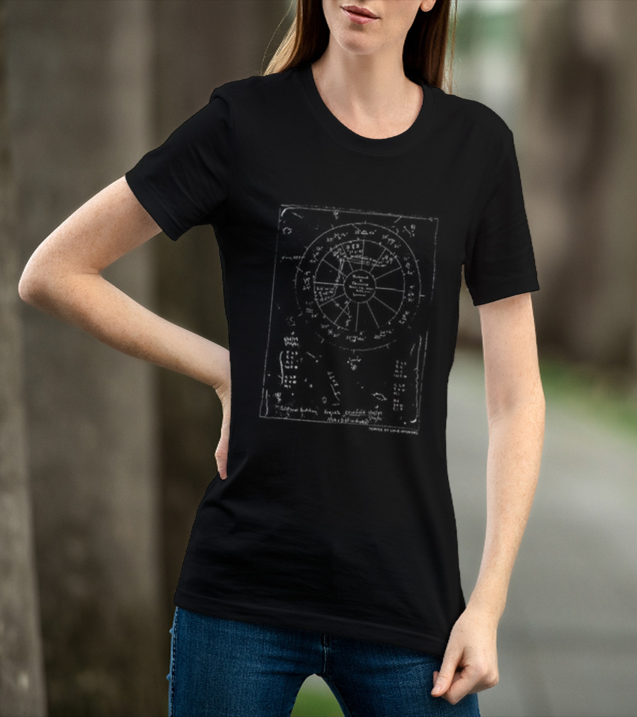 BTS Namjoon RM Rick Owens Runway SL Brad Foxborough Zodiac Wheel Chart T-Shirt