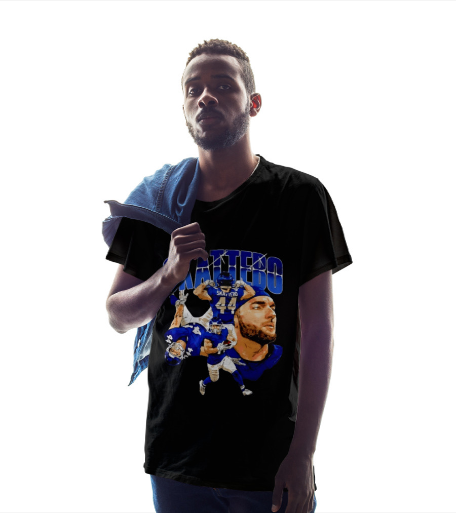 New York Giants Cameron Skattebo 44 Football Player Action Collage T-Shirt
