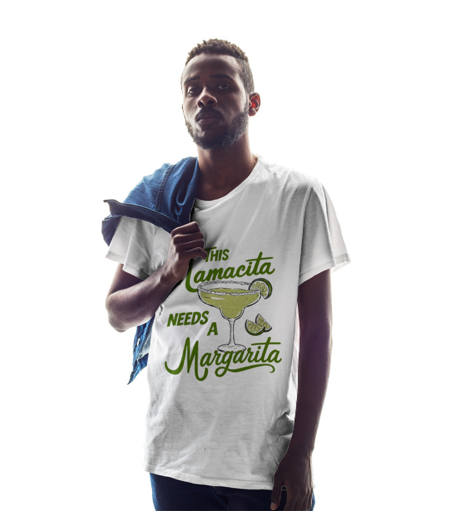 This Mamacita Needs A Margarita Lime Cocktail Humor T-Shirt