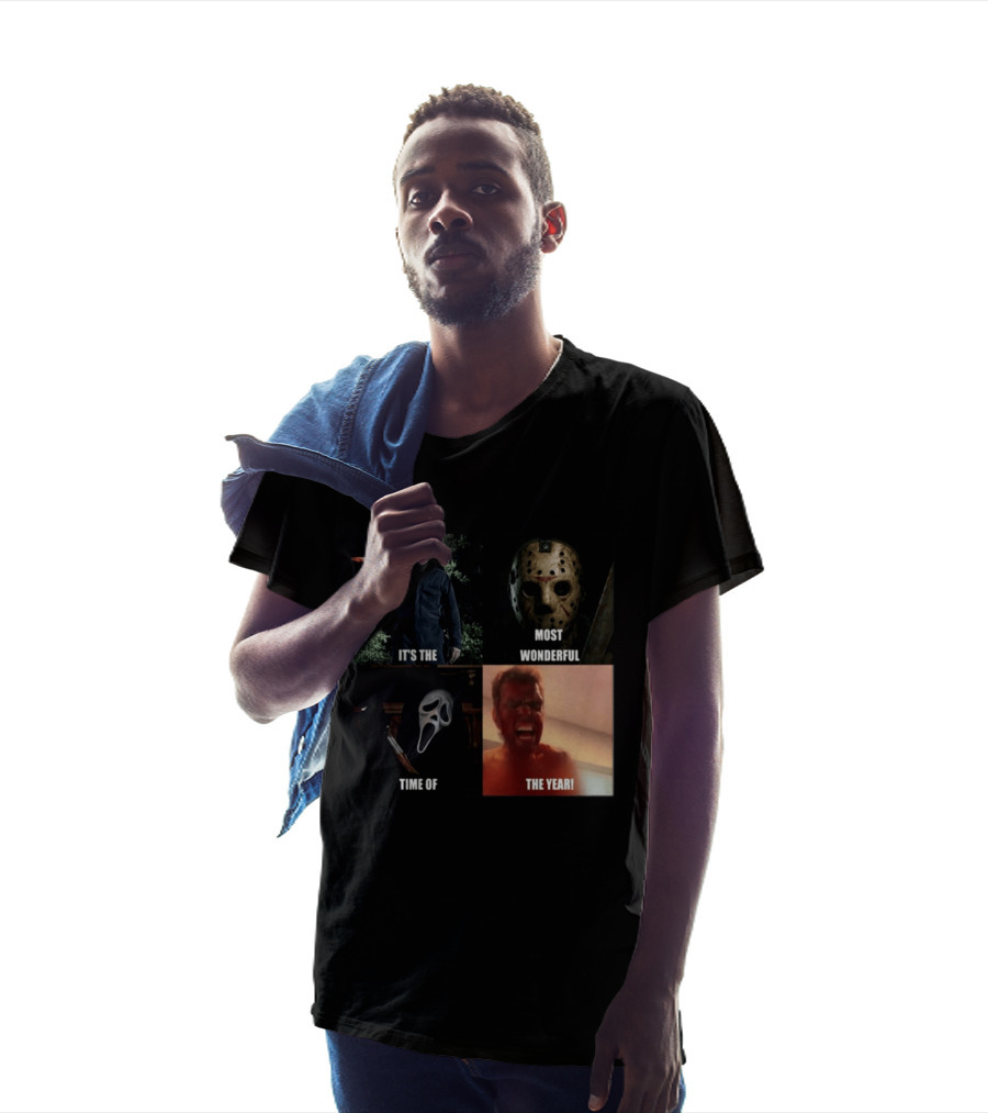 Halloween Horror Icons It's The Most Wonderful Time Of The Year T-Shirt