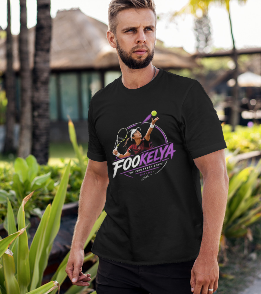 Fookelya The Poolproof Serve Tennis Player Action Serve T-Shirt