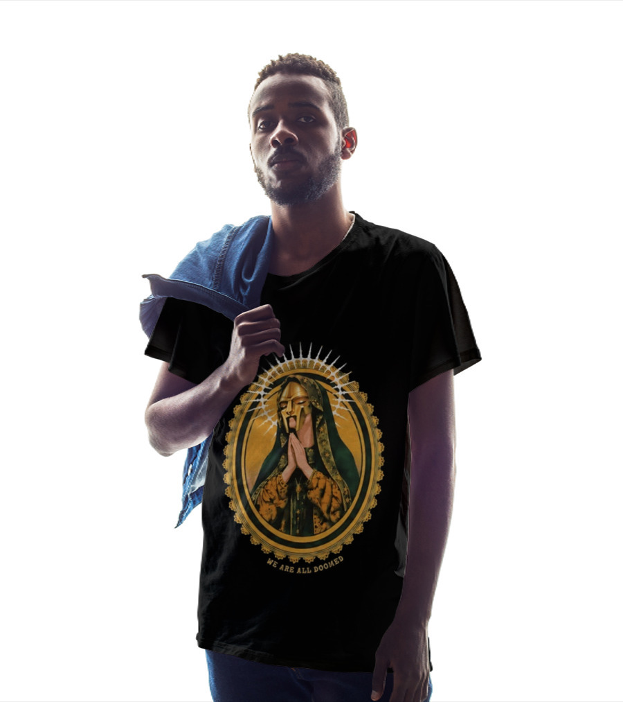 MF Doom We Are All Doomed Iconic Hip Hop Rap Prayer T-Shirt