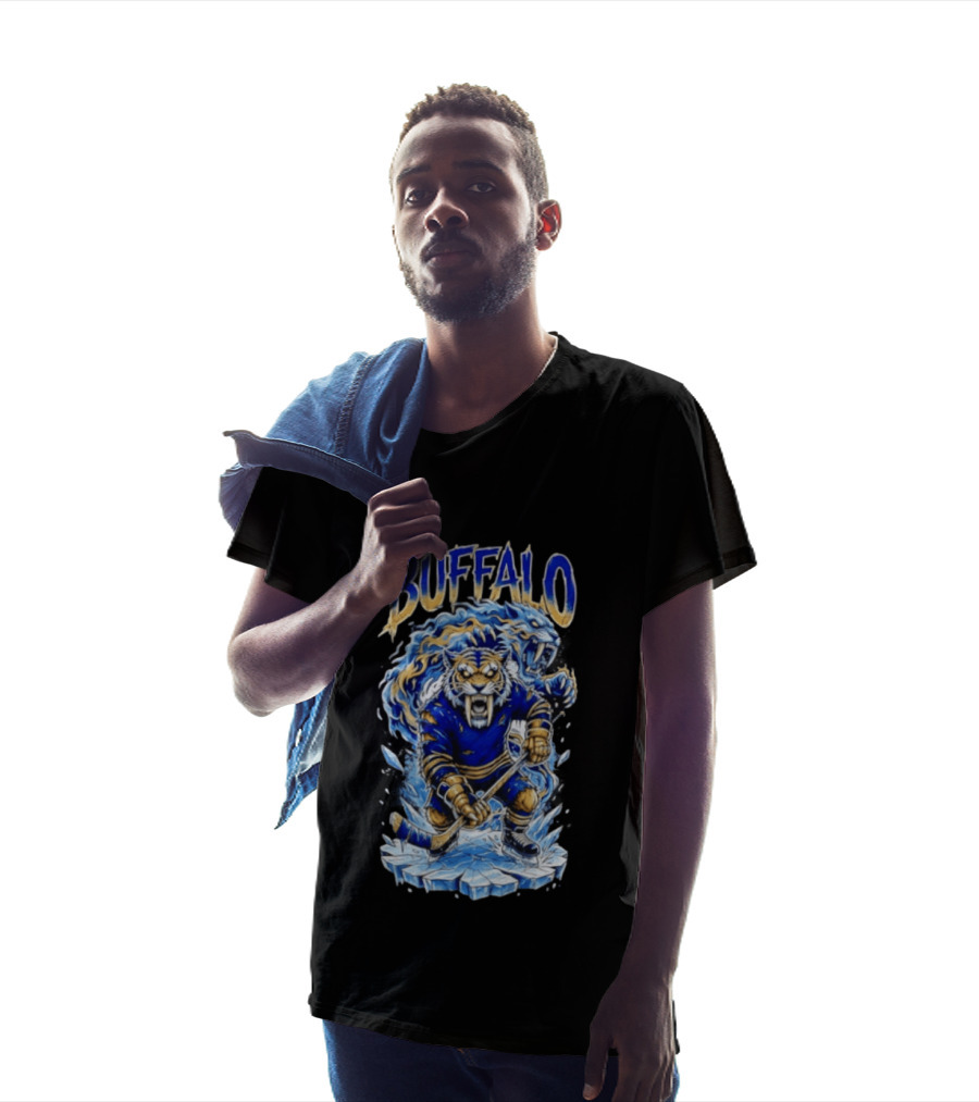 Buffalo Sabres Sabretooth Ice Hockey Tiger Mascot Buffalo Sabres T-Shirt