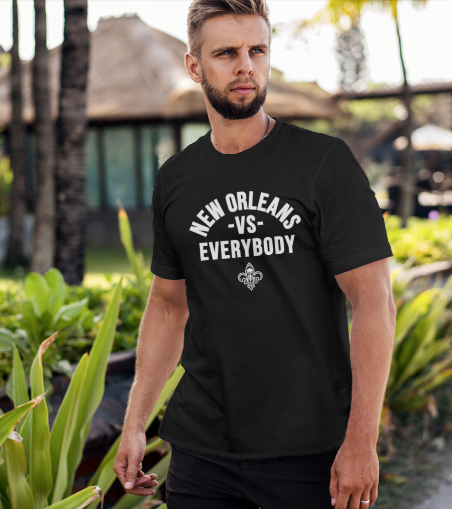 New Orleans Vs Everybody Fleur De Lis NBA Pelicans T-Shirt