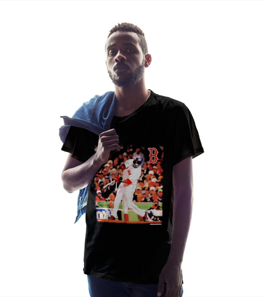 Boston Red Sox David Ortiz Iconic Swing Moment T-Shirt