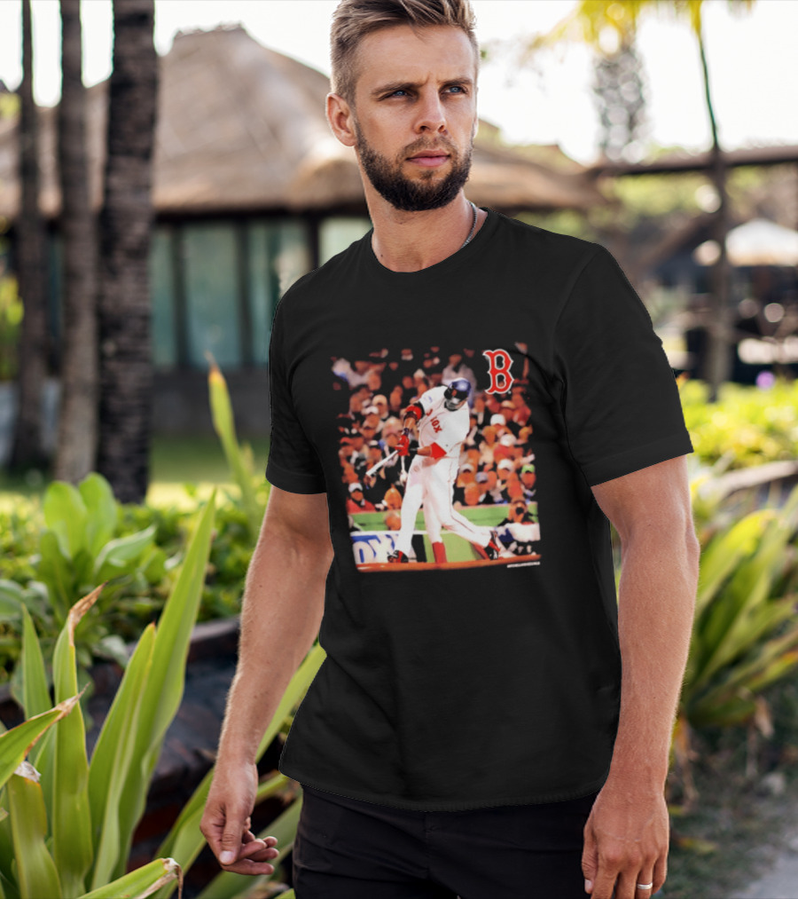 Boston Red Sox David Ortiz Iconic Swing Moment T-Shirt
