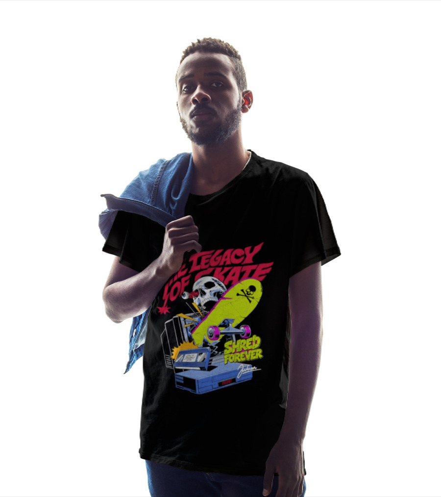 The Legacy Of Skate Shred Forever Skateboarding Adventure T-Shirt