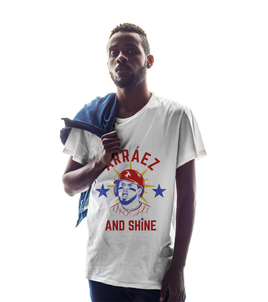 Philadelphia Phillies Arráez And Shine Baseball Starburst Promo T-Shirt