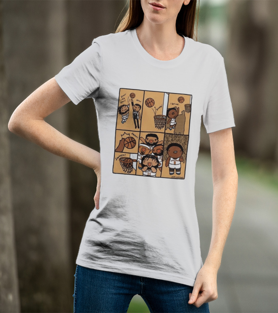 Jimindraws Karl Anthony Towns New York Knicks Comic Style Basketball Fun T-Shirt