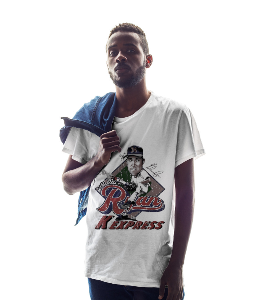 Nolan Ryan Texas Rangers Bruce Stark 34 K Express T-Shirt
