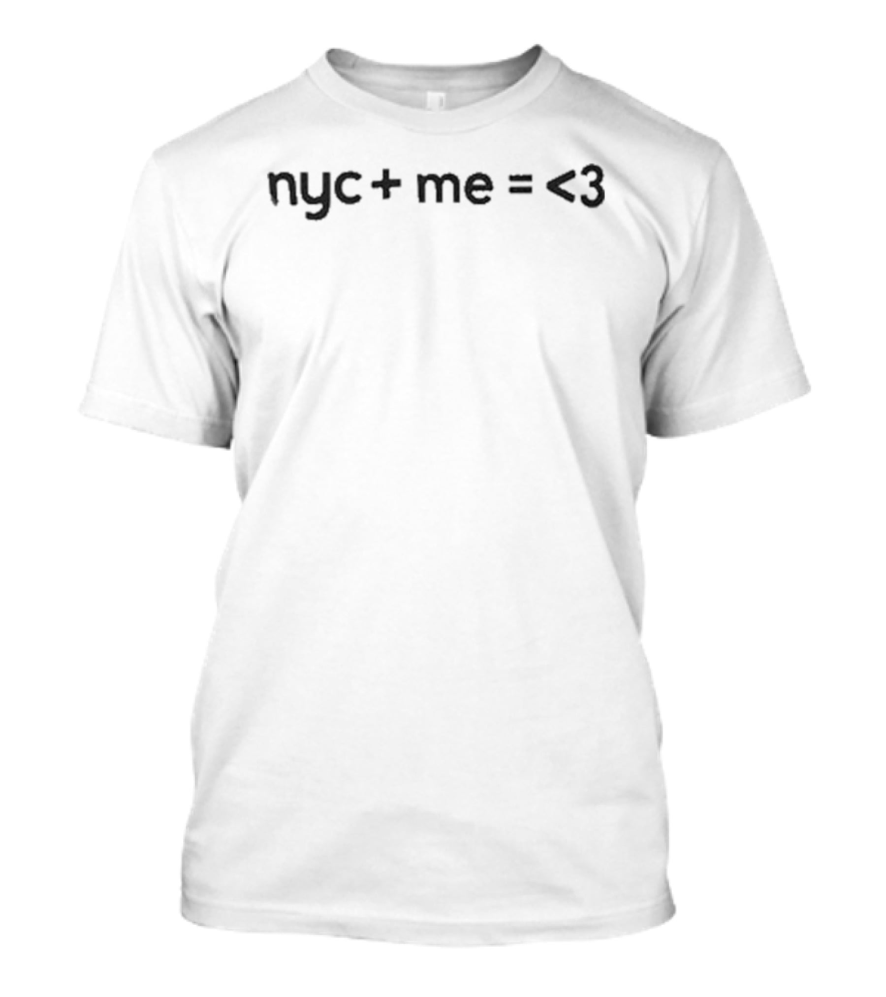NYC Plus Me Equals Love Heart T-Shirt