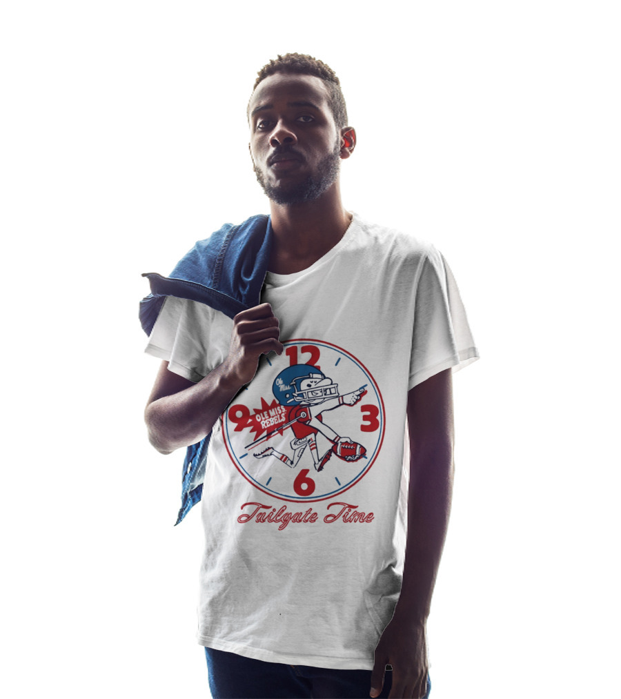 Ole Miss Rebels Football Tailgate Time Player T-Shirt