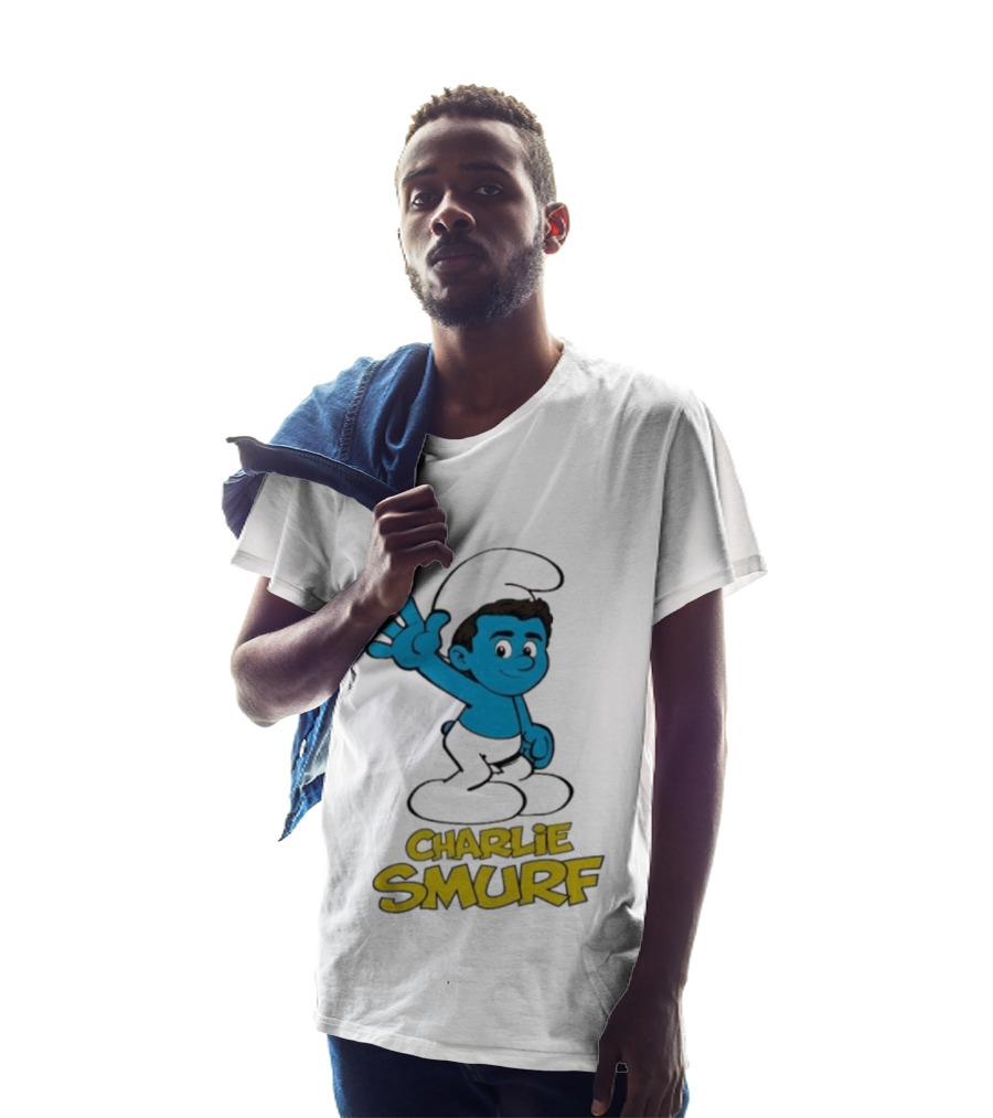 Charlie Smurf Collaboration With Smurfs And Charlie Kirk T-Shirt