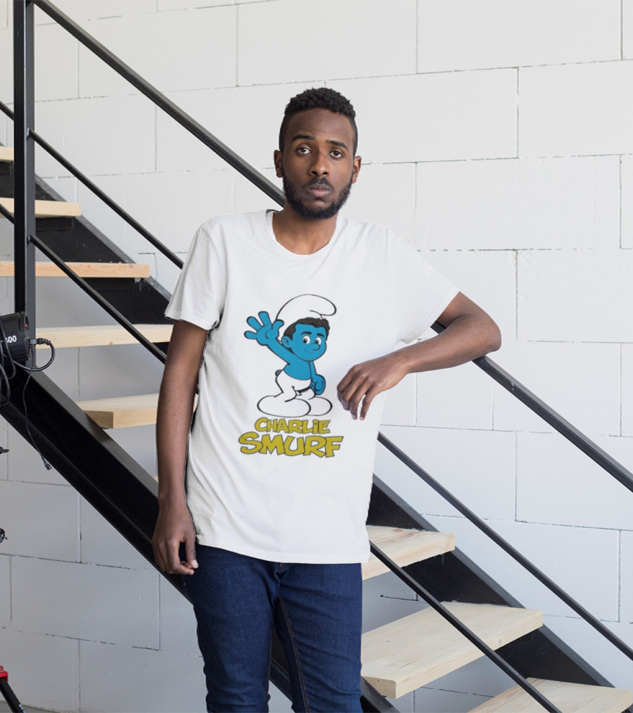 Charlie Smurf Collaboration With Smurfs And Charlie Kirk T-Shirt