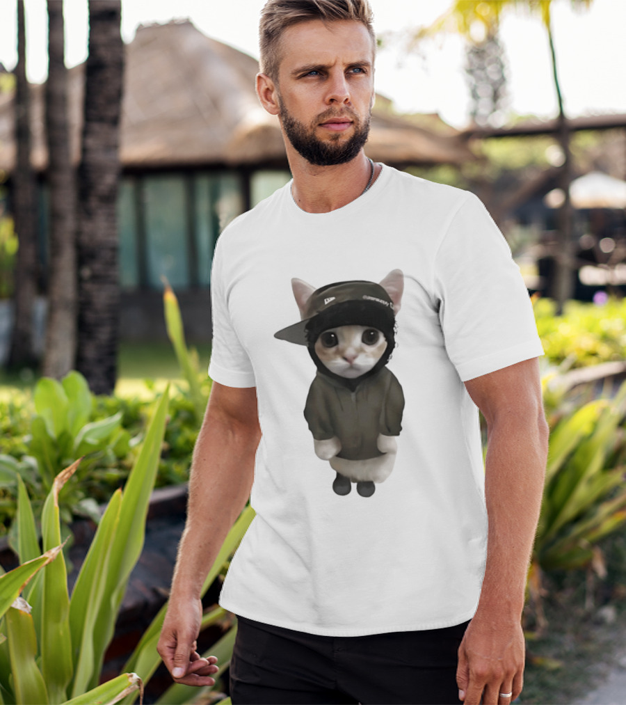 Yeat Cat Meme Cap Hip Hop T-Shirt