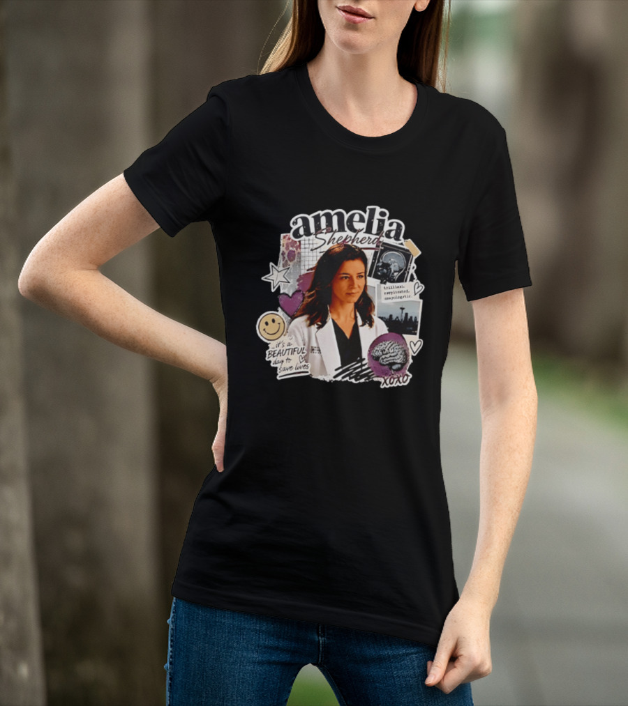 Amelia Shepherd Brilliant Complicated Unapologetic Beautiful Day To Save Lives Seattle Doctor T-Shirt