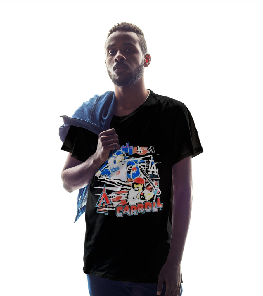 Ohtani Carroll Dodgers Angels Baseball T-Shirt