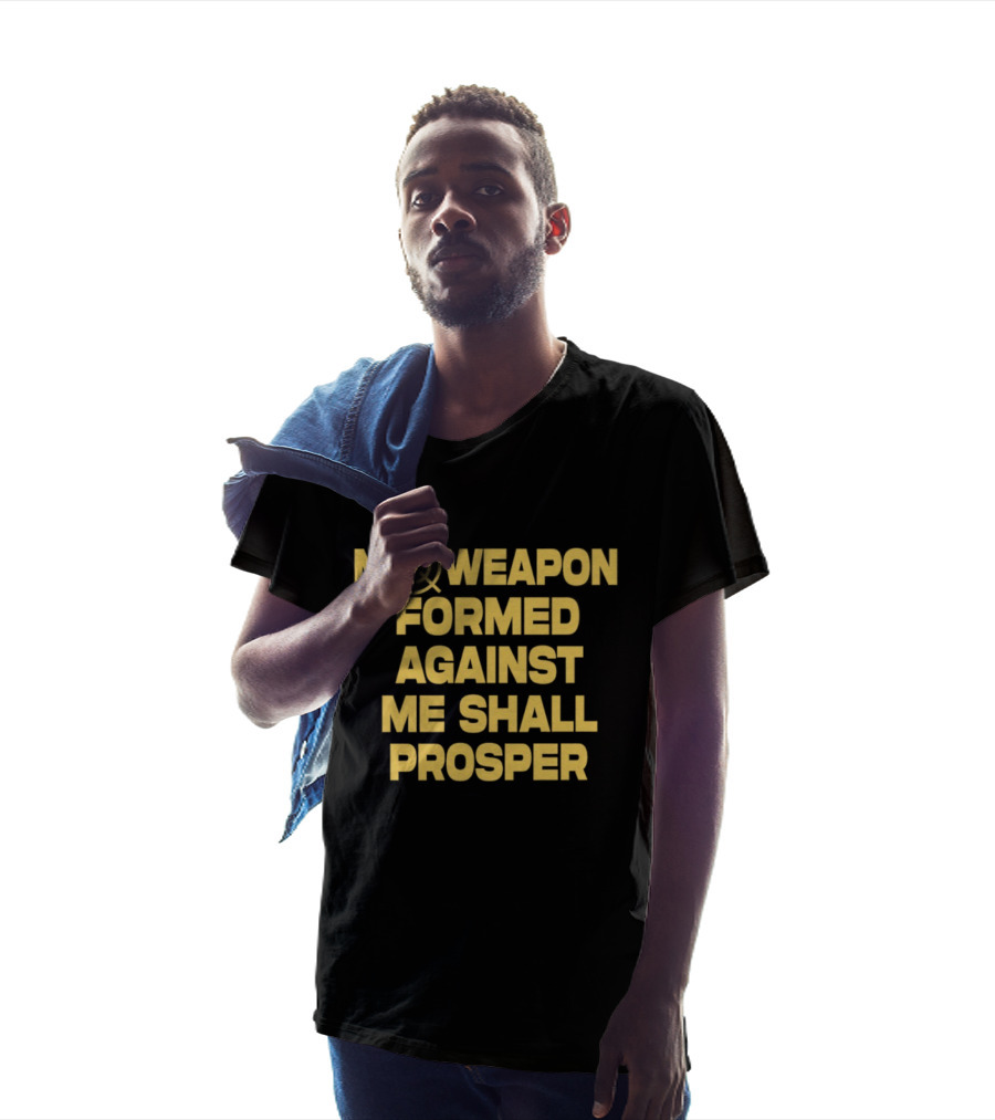 No Weapon Formed Against Me Shall Prosper Target Symbol Empowerment T-Shirt