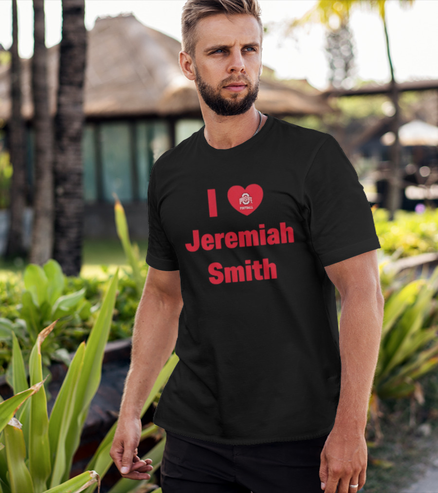 I Love Ohio State Football Jeremiah Smith Fan Support T-Shirt