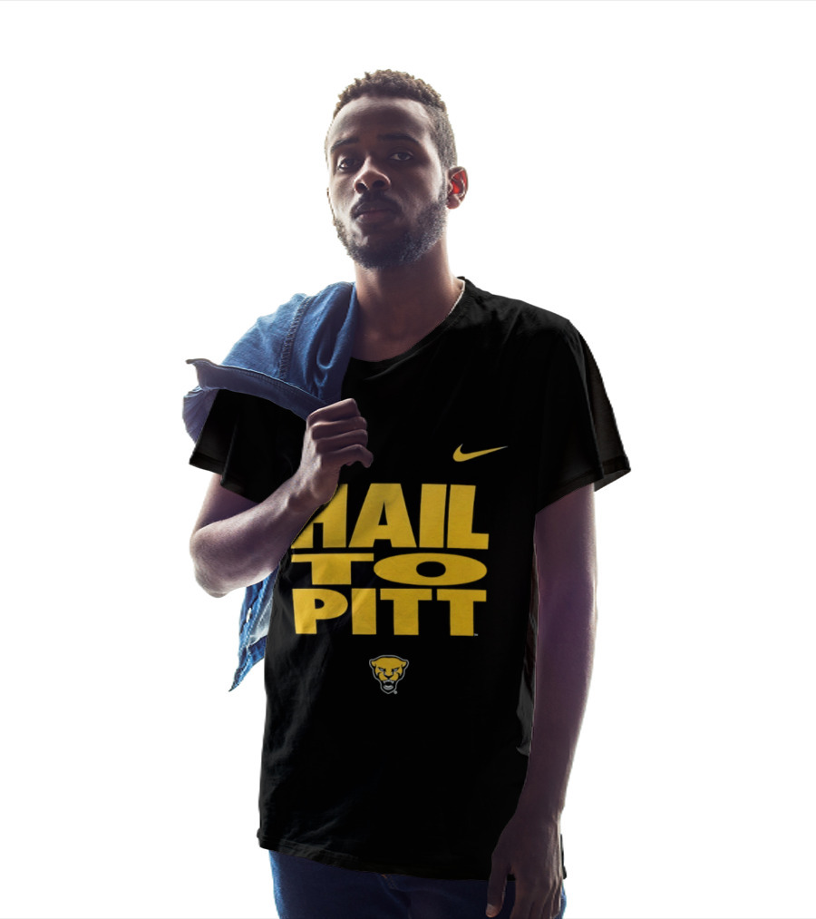 Pitt Panthers Hail To Pitt Nike Sportswear With Panther Head T-Shirt