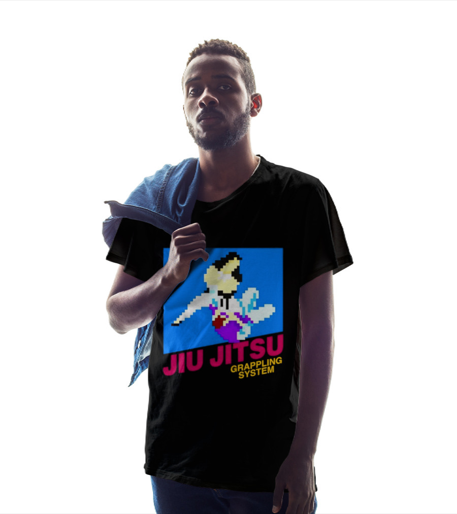 Jiu Jitsu Grappling System Retro Pixel Martial Arts BJJ T-Shirt