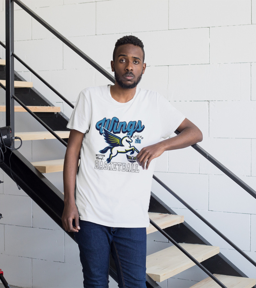 Wings Dallas 2016 Western Conf Basketball Mitchell And Ness T-Shirt