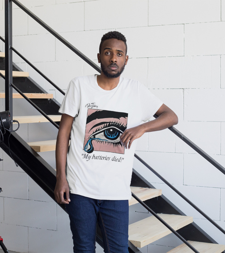 Doc Johnson My Batteries Died Tearful Eye T-Shirt